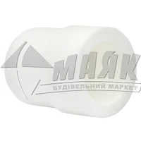 Муфта поліпропіленова редукційна Tebo 25×20 мм біла