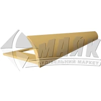 Кутник для облицювальної плитки ПВХ B зовнішній 10 мм 2,5 м 22 жовто-пастельний