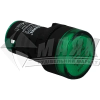 Лампа LED TAKEL AD22-22DS 22 мм 220В зелена матриця