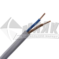 Кабель силовий мідний плоский моноліт GalKat ВВГ-П 2×2,5 сірий