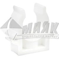 Кріплення для труб одинарне ASCO 20 мм біле