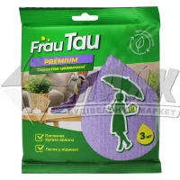 Серветки для прибирання целюлоза Frau Tau Преміум 3 шт