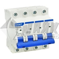 Вимикач автоматичний Chint NXB-63 4Р 20А 6кА С