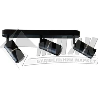 Світильник накладний потрійний ARDERO ML312-3 MR16 GU10 IP20 поворотний чорний+хром