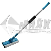 Швабра для вікон з губкою Bi-Plast 25×70-120 см поворотна телескопічна ручка