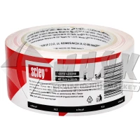 Стрічка сигнальна Scley 912 48 мм×33 м біло-червона