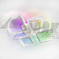 Світильник світлодіодний декоративний накладний Esllse OVAL ICE RGB 5S-APP- WHITE/CLEAR -220-ІР20 75Вт 3000-6000°К IP20