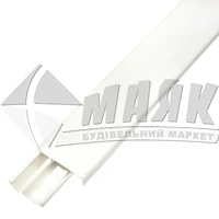 Плінтус підлоговий ПВХ Floor décor FD75 2,5 м білий