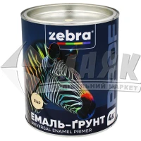 Емаль-ґрунт алкідна ZEBRA PROF 014Р 2,5 кг бежева