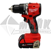 Дриль-шурупокрут акумуляторний ударний MILWAUKEE M18 BLPDRC