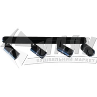 Світильник накладний четверний ARDERO ML312-2 MR16 GU10 IP20 поворотний чорний+хром