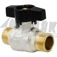 Кран кульовий MAREK 1/2" зовнішня-зовнішня різьба ручка метелик