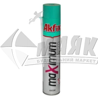 Піна монтажна ручна Akfix Maximum 65 л зимова (всесезонна) 850 мл/1000 г