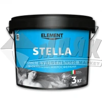 Покриття декоративне інтер'єрне ELEMENT Decor Stella зі скляними мікосферами та перламутром 3 кг