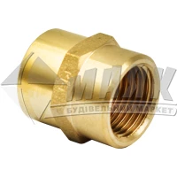 Муфта різьбова з'єднувальна Armatura 1/2" внутрішня різьба латунь