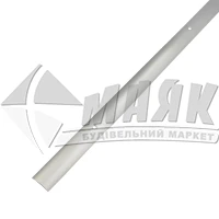 Планка поріжна алюмінієва Алюпро ПК30 ПАС-1179 гладка 5×28×2710 мм срібло матова