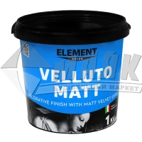 Покриття декоративне інтер'єрне ELEMENT Decor Velluto Matt з ефектом оксамиту 1 кг