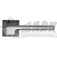 Ручки дверні на розетці Sempra H-30120-A-CRS/W хром сатин/білий