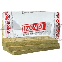 Вата мінеральна базальтова Izovat 30 100 мм 30 кг/куб.м 3 кв.м