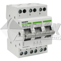Перемикач автоматичний трипозиційний Noark 3Р 40А 3ф