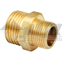 Ніпель різьбовий редукційний Armatura 1/2×3/8" зовнішня різьба латунь