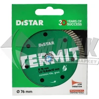 Диск алмазний відрізний DiStar 1A1R Termit 76×1,0/0,8×6×10 мм турбований