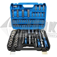 Набір головок та насадок MOLDER 1/2-1/4" 94 предмети в футлярі Cr-V