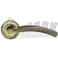 Ручки дверні на розетці Code Deco H-14026-A-AB (UA) бронза
