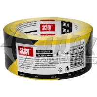 Стрічка сигнальна Scley 914 48 мм×33 м жовто-чорна