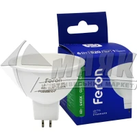 Лампа світлодіодна точкова Feron 6Вт GU5.3/G5.3 MR16 6400К (LB-716)