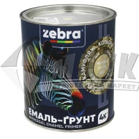 Емаль-ґрунт алкідна ZEBRA PROF 1300 15-1216 Pale Khaki 0,8 кг