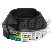 Бордюр газонний VODALAND Country Premium 11 см х 10 м чорний