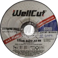 Круг абразивний шліфувальний WellCut 125×6,0×22,23 мм