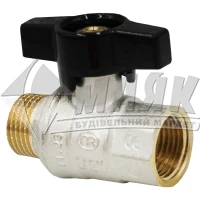 Кран кульовий повнопрохідний MAREK 1/2" внутрішня-зовнішня різьба ручка мелетик