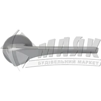 Ручки дверні на розетці LINDE A-2022 SC сатин хром
