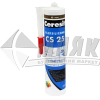 Герметик для швів Ceresit CS 25 FlexSilicone 280 мл сіро-коричневий