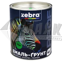 Емаль-ґрунт алкідна ZEBRA PROF 034Р 2,5 кг світло-зелена