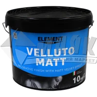 Покриття декоративне інтер'єрне ELEMENT Decor Velluto Matt з ефектом оксамиту 10 кг