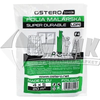 Плівка поліетиленова захисна OSTERO DURABLE-90 F4 20 мкм 4×5 м прозора