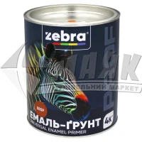 Емаль-ґрунт алкідна ZEBRA PROF 085Р 2,5 кг жовто-коричнева