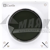Терморегулятор для теплої підлоги Castle AC829H сенсорний білий