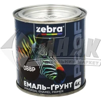 Емаль-ґрунт алкідна ZEBRA PROF 088Р 0,25 кг темно-коричнева