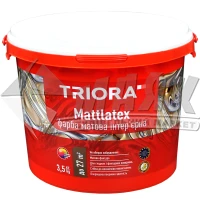 Фарба інтер'єрна TRIORA Mattlatex 3,5 кг біла матова