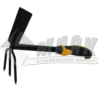Мотига двостороння СИЛА Трапеція+3 зуби 290 мм прогумована ручка