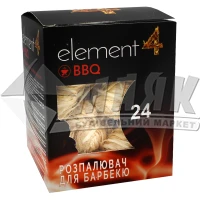 Розпалювач вогню Element з деревної шерсті 24 шт