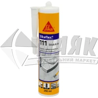 Клей-герметик поліуретановий Sika Sikaflex-111 Stick&Seal еластичний 290 мл білий