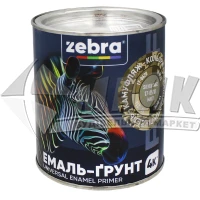 Емаль-ґрунт алкідна ZEBRA PROF 1301 17-0510 Silver Sage 0,8 кг