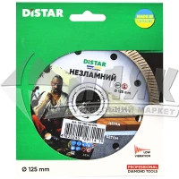 Диск алмазний відрізний DiStar 1A1R Turbo НЕЗЛАМНИЙ 125×1,6×8×22,23 мм турбований
