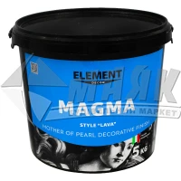 Покриття декоративне інтер'єрне ELEMENT Decor Magma зі скляними мікрокульками 5 кг