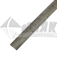 Планка поріжна ламінована КСК Профіль П-10 напівкругла 40×1800 мм дуб попелястий